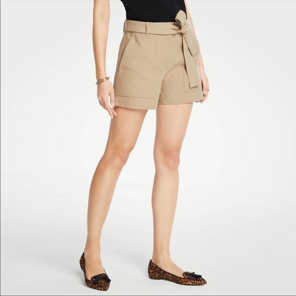 Ann Taylor Marina Tie Waist Shorts